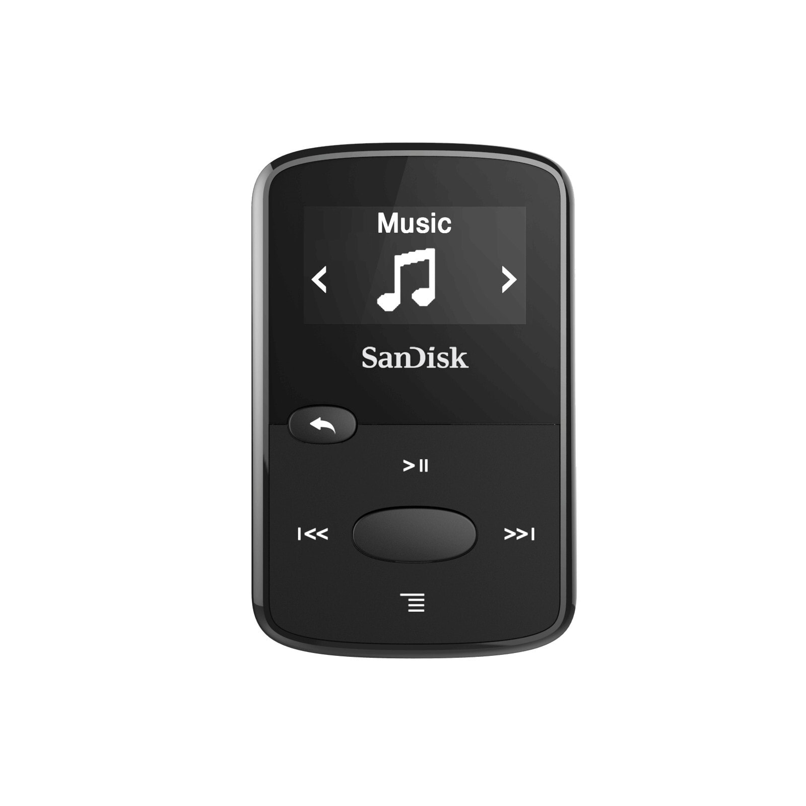 Clip Jam - MP3 player - 8 GB - OLED - USB 2.0 - FM radio - Black