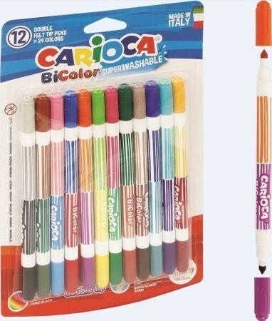 Carioca Bi-Color фломастер Средний Разноцветный 12 шт 42265
