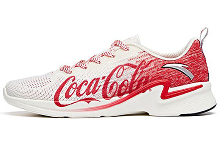 Coca-Cola/可口可乐 x Anta安踏 氢跑二代 耐磨透气 低帮 跑步鞋 女款 红白 / Спортивные кроссовки Coca-Cola x Anta Running Shoes 122025540-9