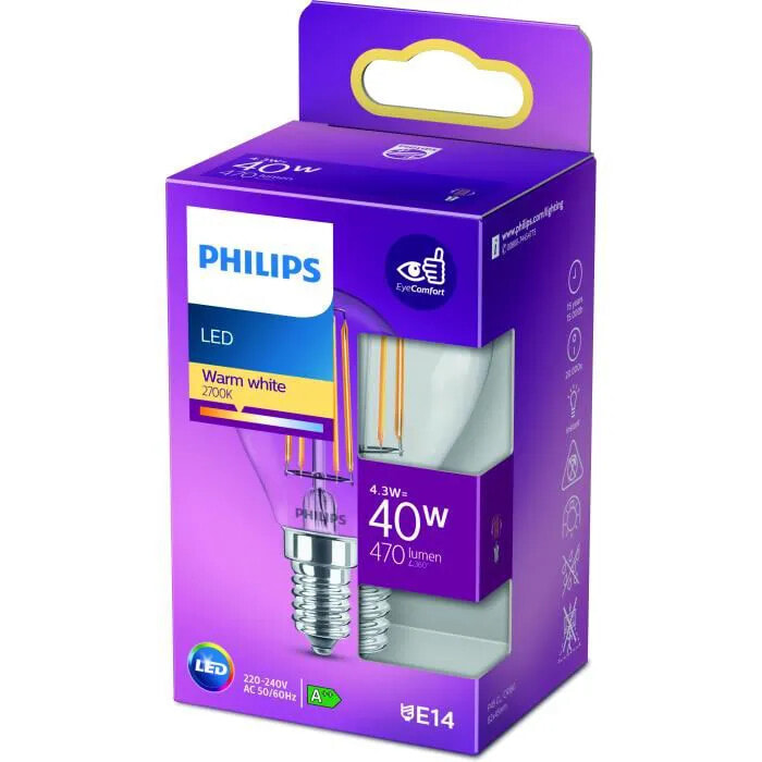 Philips 8718699763152 LED лампа 4,3 W E14