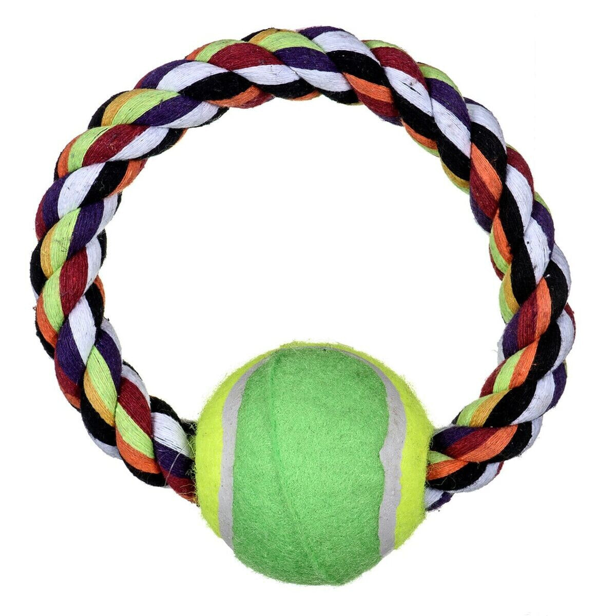 Dog toy Trixie Tennis Multicolour Polyester Cotton