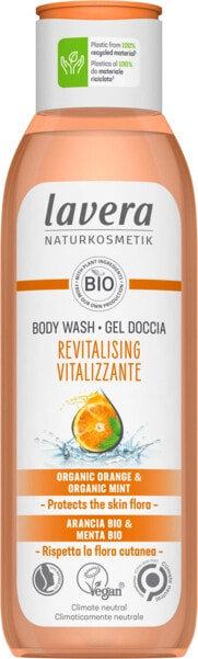 lavera Bio Revitalizing Shower Gel Восстанавливающий и освежающий гель для душа с экстрактом апельсина и мяты 250 мл