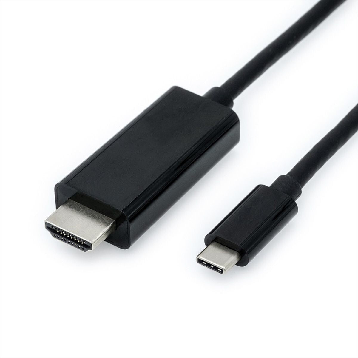 Value 11.99.5840 кабельный разъем/переходник USB Type C HDMI Черный