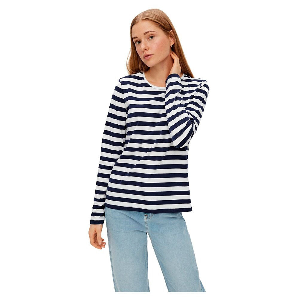 Bright White / Stripes Maritime Blue