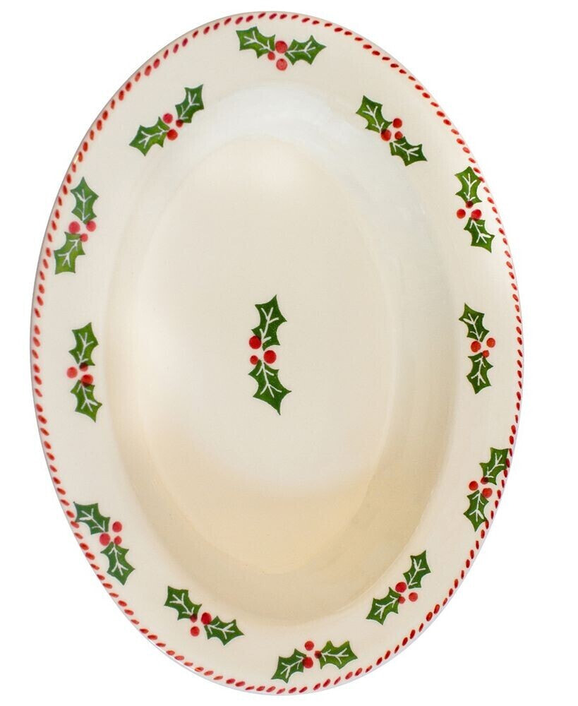 Euro Ceramica natal Large Oval Platter