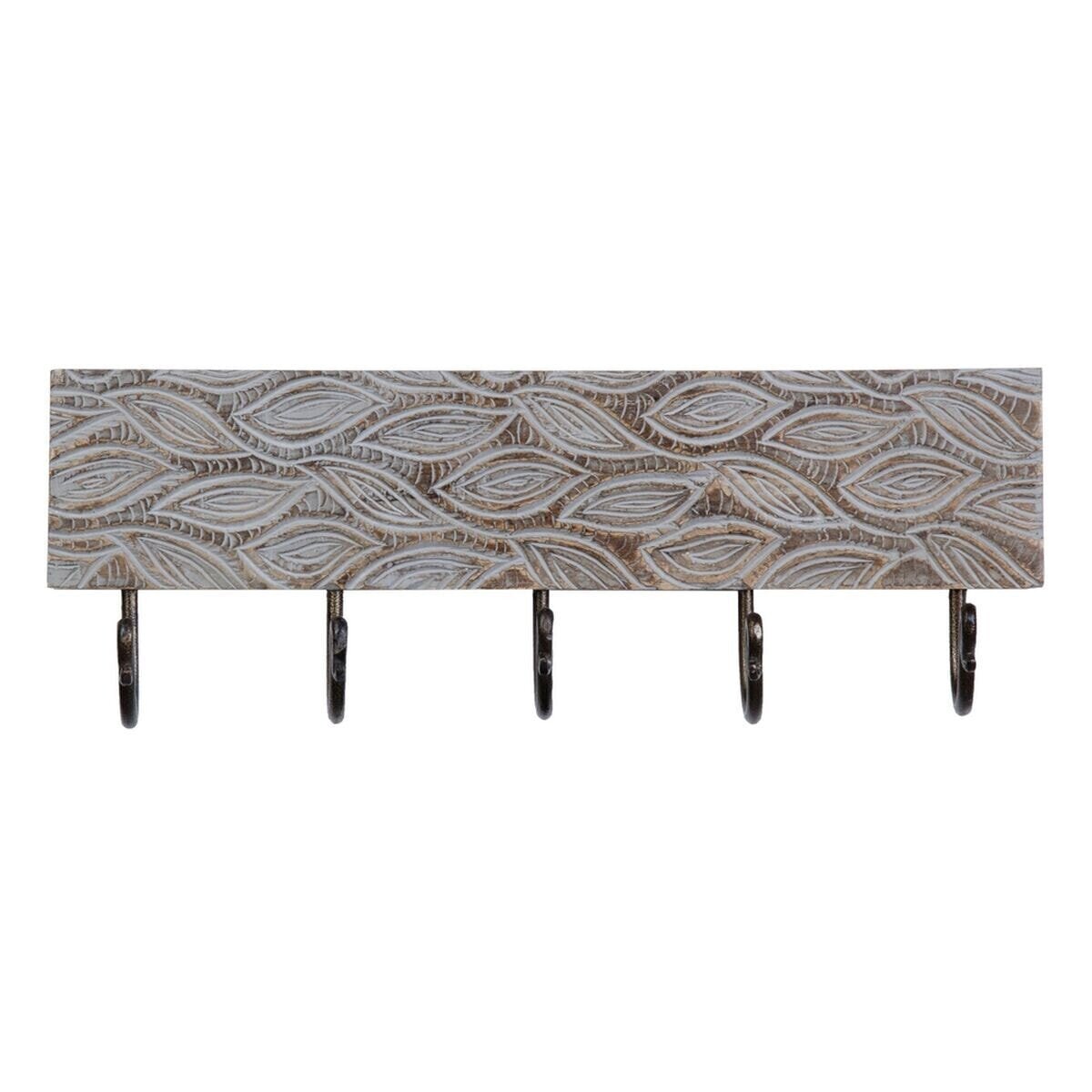 Wall mounted coat hanger 45,5 x 7 x 15,5 cm Metal Wood