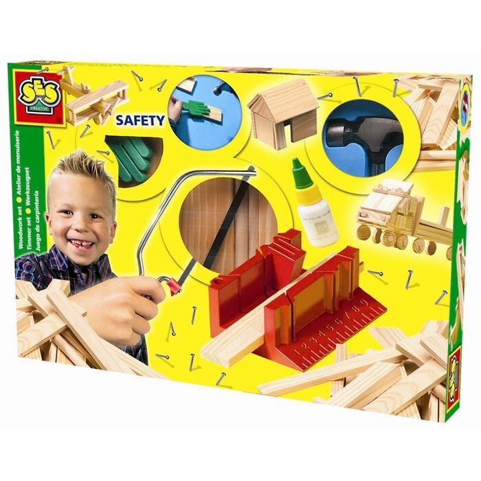 SES Creative Children's Woodwork Set de Luxe 00944