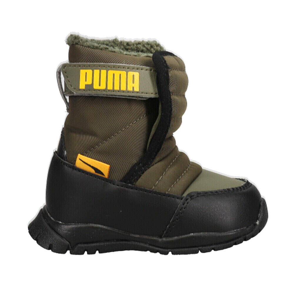 Puma Nieve Snow Toddler Boys Green Casual Boots 380746-02