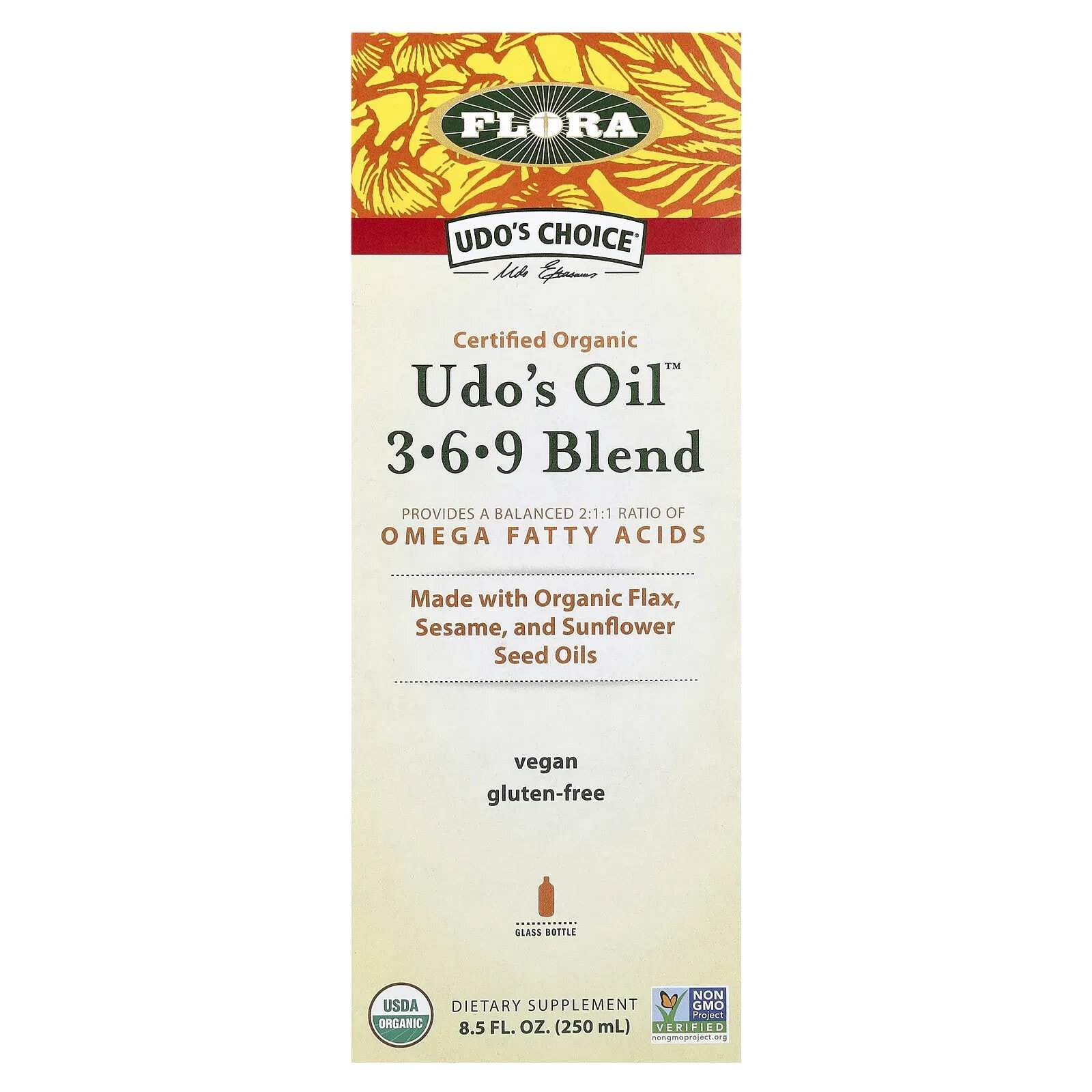 Udo's Choice, Organic Udo's Oil 3·6·9 Blend, 8.5 fl oz (250 ml)