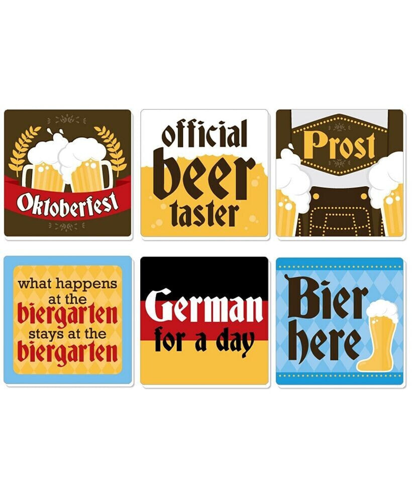 Oktoberfest - Funny Beer Festival Decorations - Drink Coasters - Set of 6