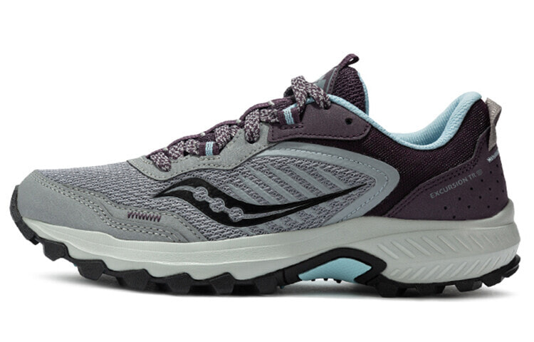 Saucony Excursion 远足14 TR 越野 低帮 跑步鞋 女款 灰紫色 / Кроссовки Saucony Excursion 14 TR S10668-21