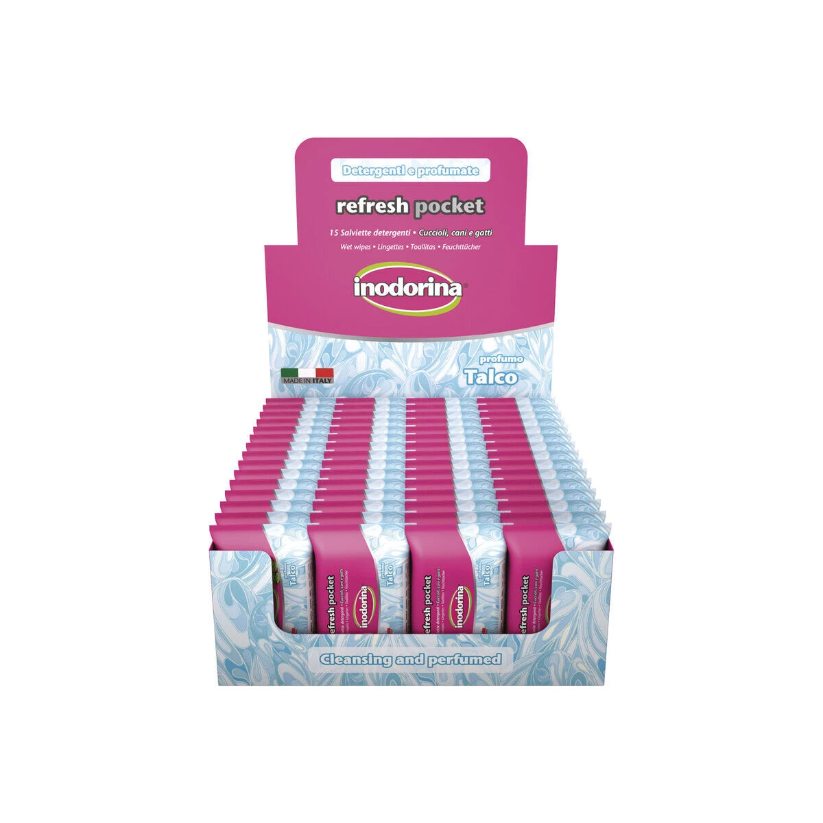 Wet Wipes for Pets Inodorina Talco 60 Units