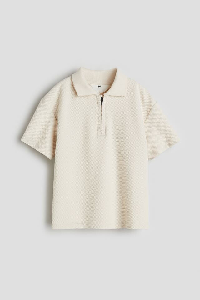 Üstte Fermuarlı Polo Tişört