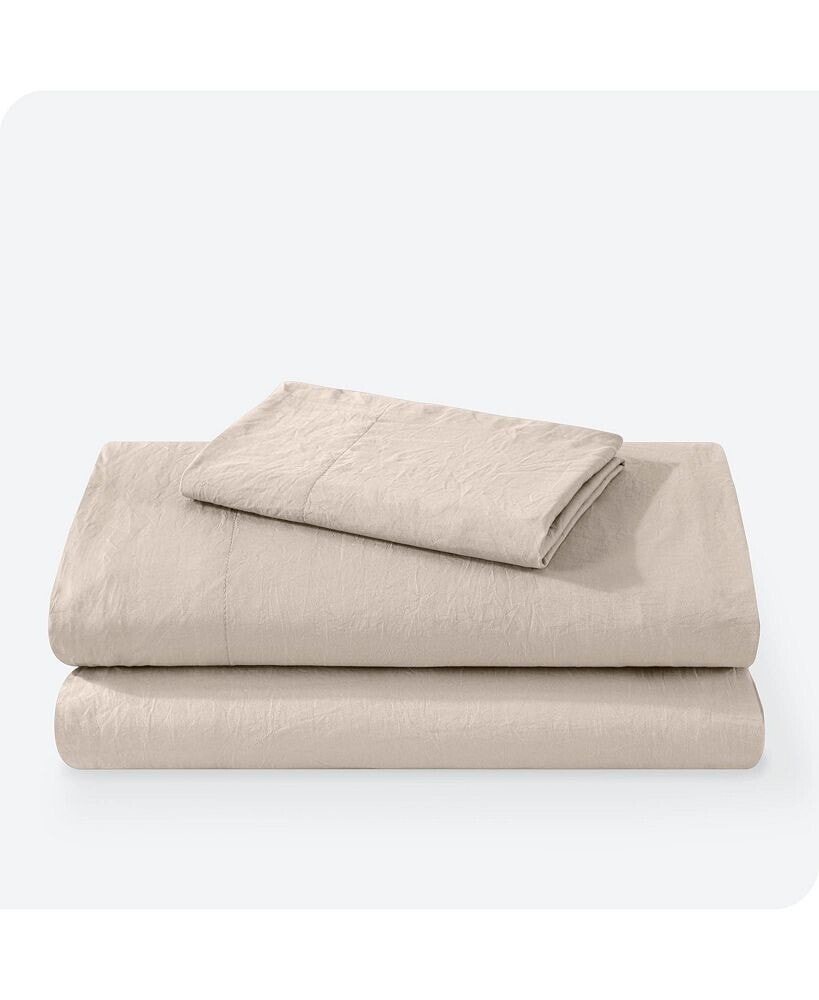 Bare Home ultra-Soft Sand washed Microfiber Sheet Set Twin