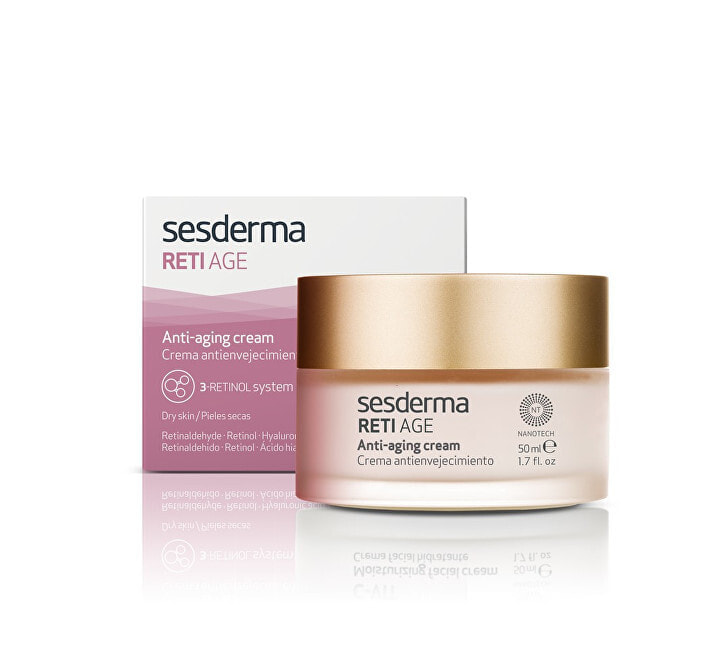Sesderma Reti Age Anti-Aging Cream Антивозрастной крем для сухой кожи лица с тремя видами ретинола 50 мл
