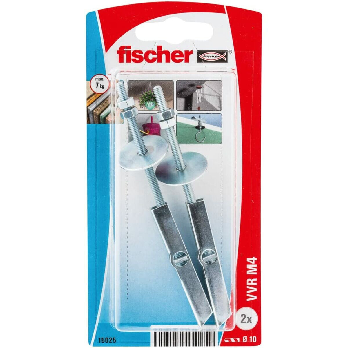 Шипы Fischer VVR M4K 15025 Металл (2 штук)