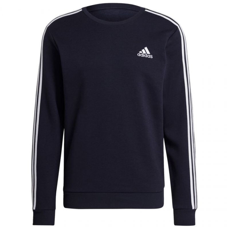 Мужской свитшот спортивный черный с логотипом Adidas Essentials Sweatshirt M GK9111