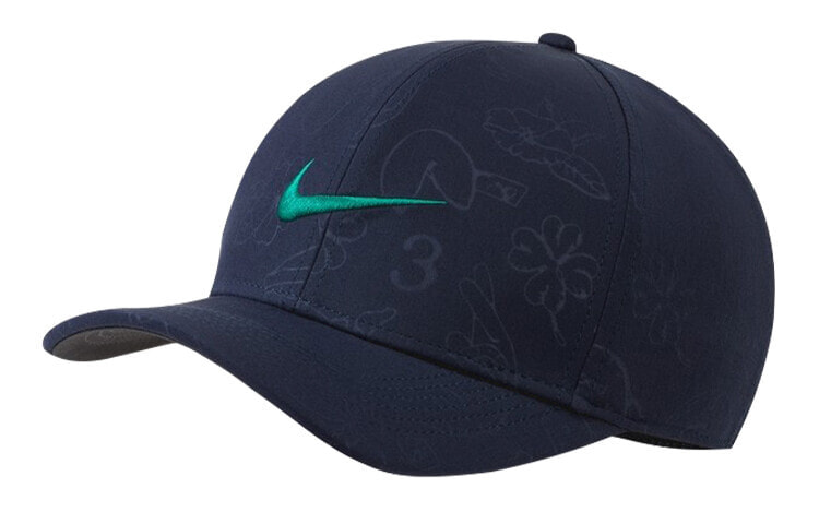 Nike 高尔夫运动 棒球帽 男女同款 黑色 拼接刺绣 / Шапка Nike CI9908-451 Hat CI9908-451