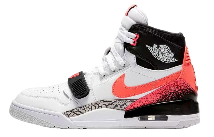 Just Don x Jordan Legacy 312 hot lava 高帮 复古篮球鞋 男女同款 白粉黑 / Кроссовки Just Don x Jordan Legacy 312 hot lava AQ4160-108