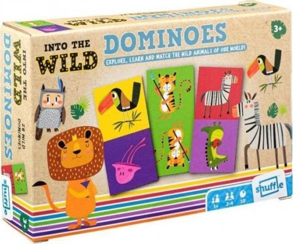 Логическая игра для детей Cartamundi Shuffle - Into the Wilds Dominoes