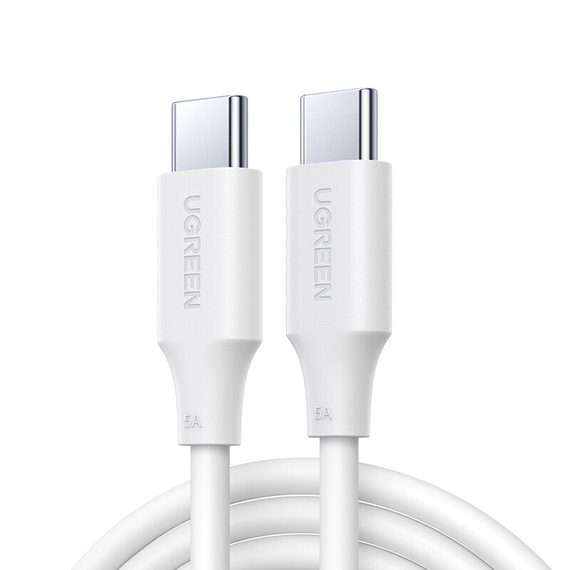 Kabel przewód USB-C PD QC 100W 5A 480Mb/s 1.5m biały