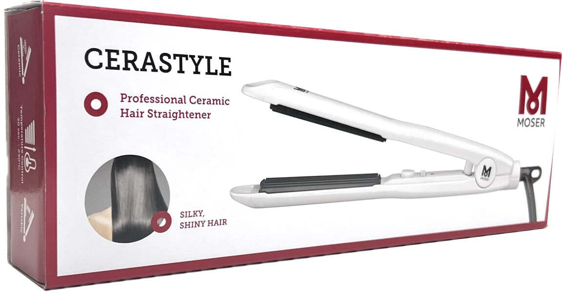 Moser CeraStyle Pro Professionelles Keramik Glätteisen weiß 4417-0051