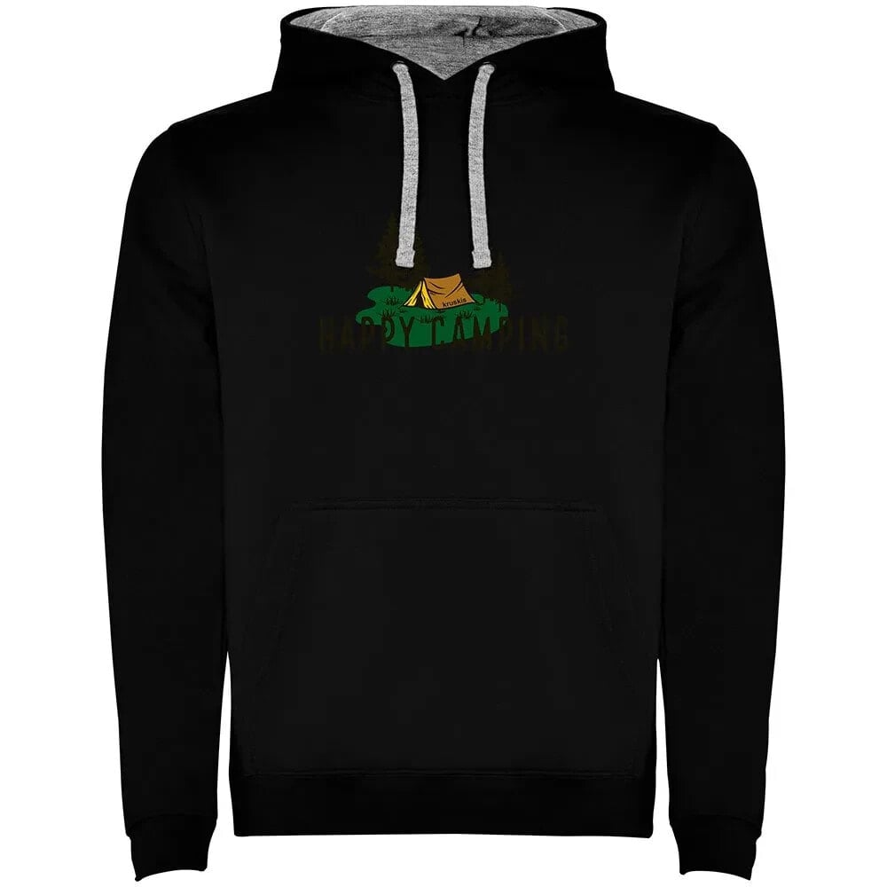 KRUSKIS Happy Camping Two-Colour hoodie