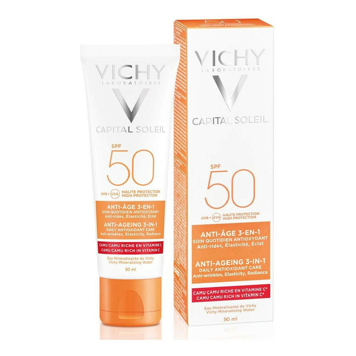 Антивозрастной крем Capital Soleil Vichy VCH00115 антиоксидантами 3-в-1 50 ml