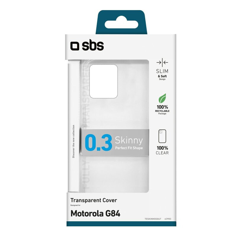 SBS Skinny Cover für Motorola G84 transparent