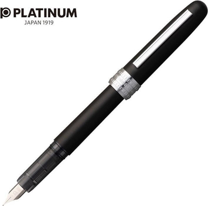 Письменная ручка Platinum Pióro wieczne Platinum Plaisir Black Mist, M, czarne matowe