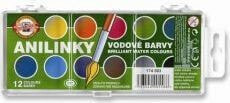 Koh I Noor Anilinky watercolor paints 12 colors
