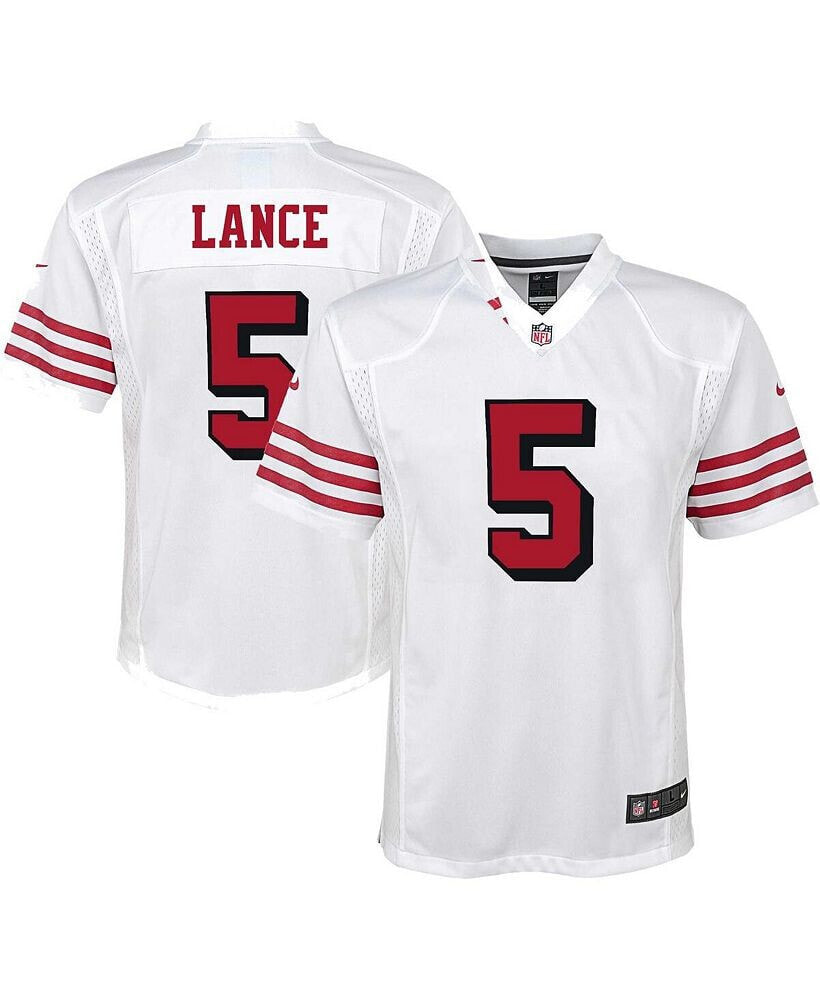 Youth Boys and Girls Trey Lance White San Francisco 49ers Alternate Game Jersey