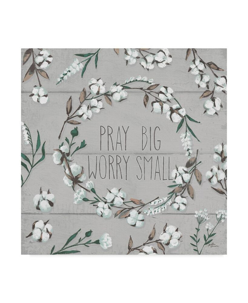 Trademark Global janelle Penner Blessed VI Gray Pray Big Worry Small Canvas Art - 15