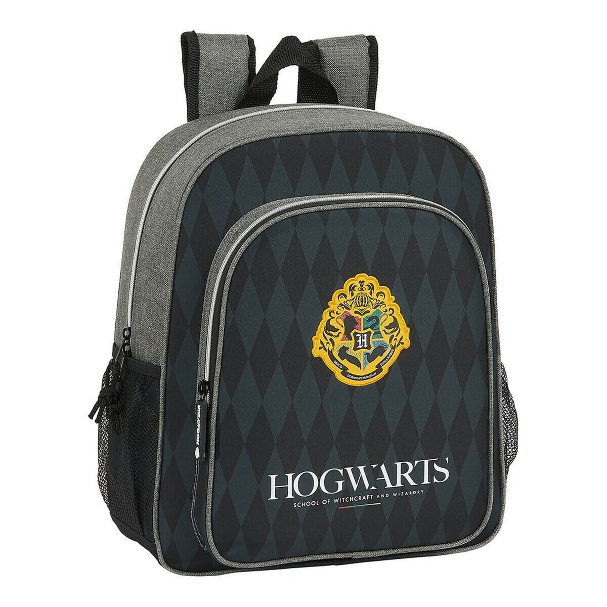 School Bag Hogwarts Harry Potter Hogwarts Black Grey 12 L