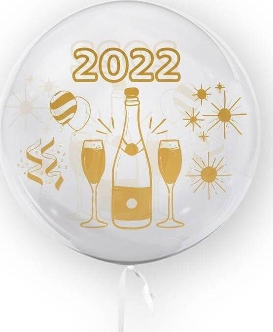 TUBAN Balon 45cm Nowy Rok 2022 TUBAN