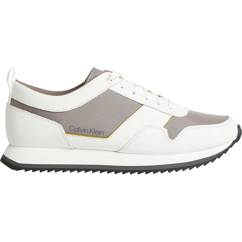 CALVIN KLEIN Low Top Lace Up Mix Trainers