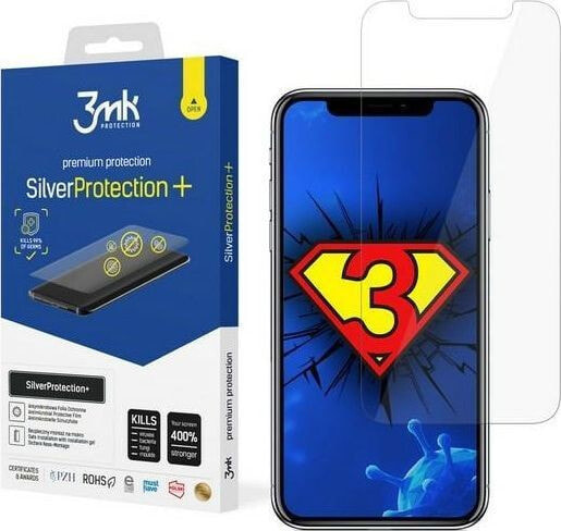 3MK 3MK Silver Protect + iPhone X / XS Wet-mounted Antimicrobial Film