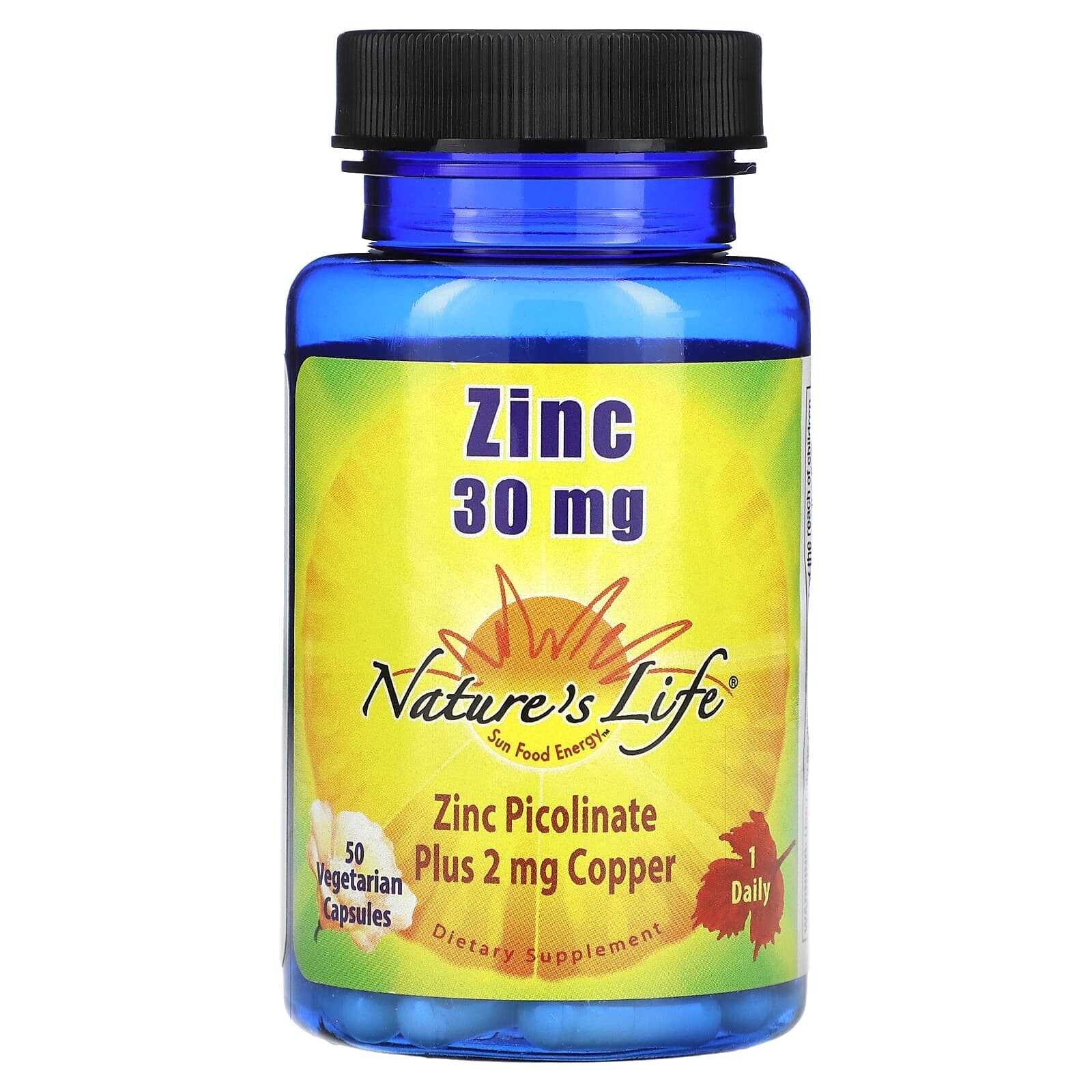 Zinc, 30 mg, 250 Vegetarian Capsules