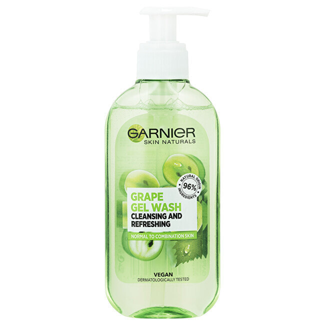 Garnier Botanical Gel Cleansing Foam for Washing Face Очищающий гель для умывания, с детокс-экстрактом винограда и провитамином B5 200 мл