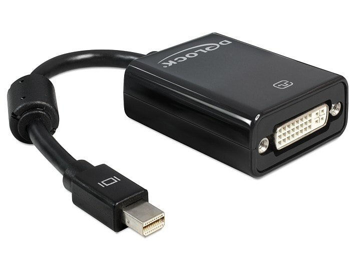 DeLOCK Adapter mini Displayport mini Displayport 20-pin M DVI-I 24+5 FM Черный 65098
