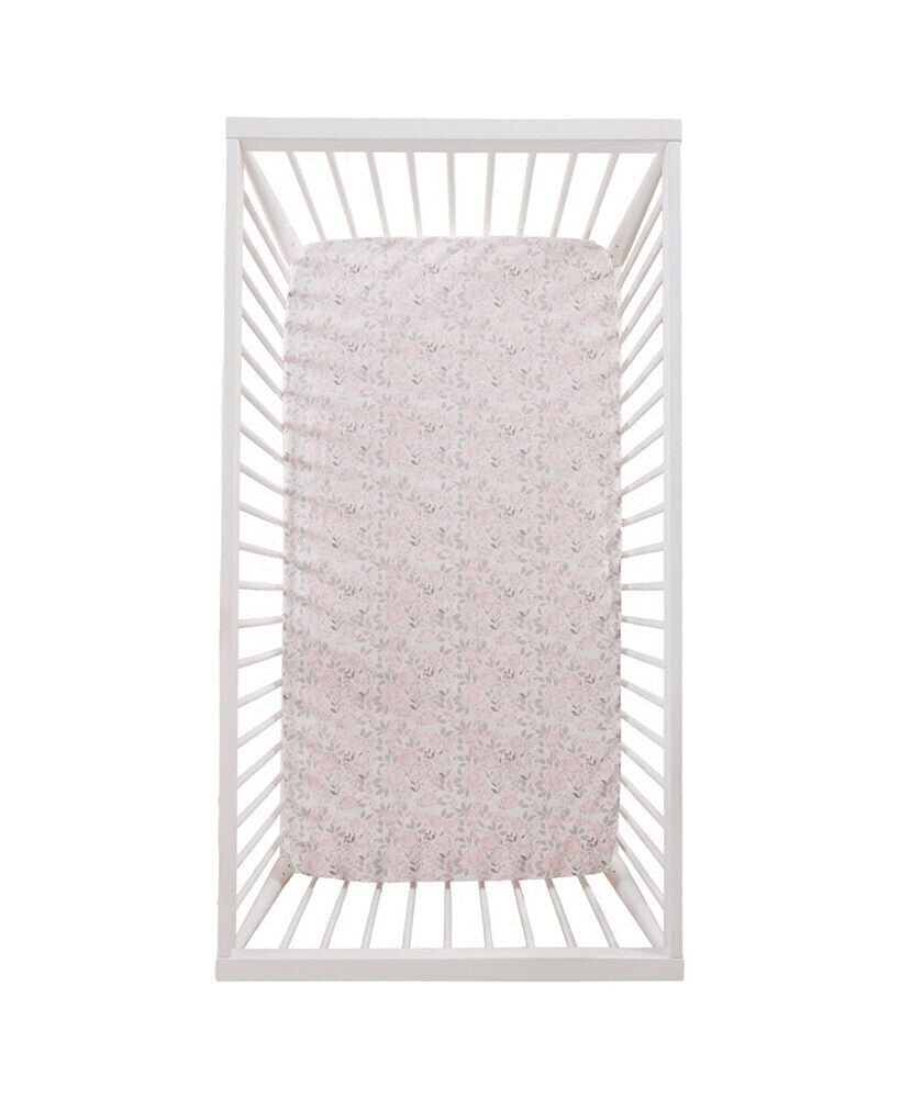 Baby Colette Floral Fitted Crib Sheet, 52