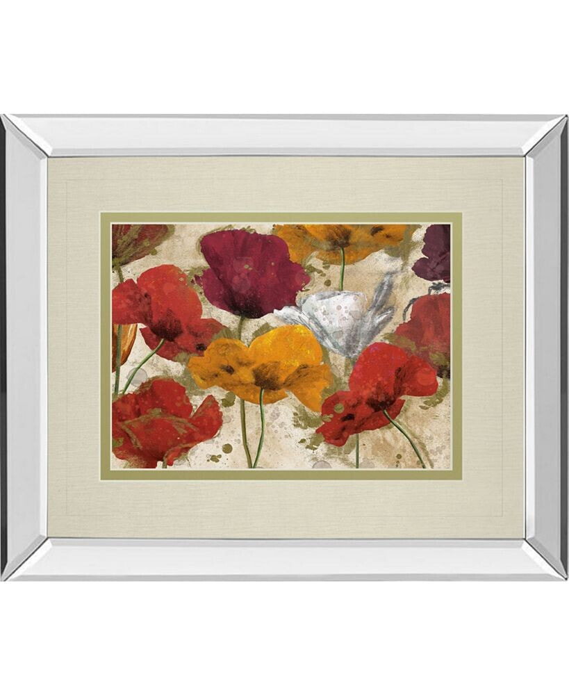 Happy Flowers by Katrina Craven Mirror Framed Print Wall Art, 34