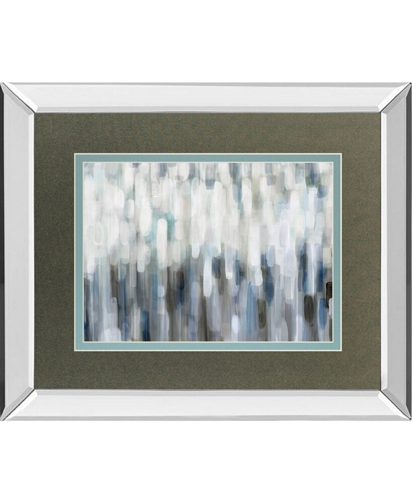 Classy Art silver Rain by Karen Lorena Parker Mirror Framed Print Wall Art, 34
