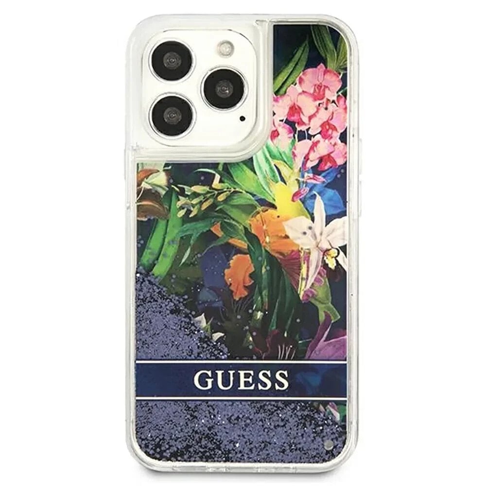 GUESS Guhcp13Llflsb iPhone 13 Pro13 6.1 Flower Liquid phone case