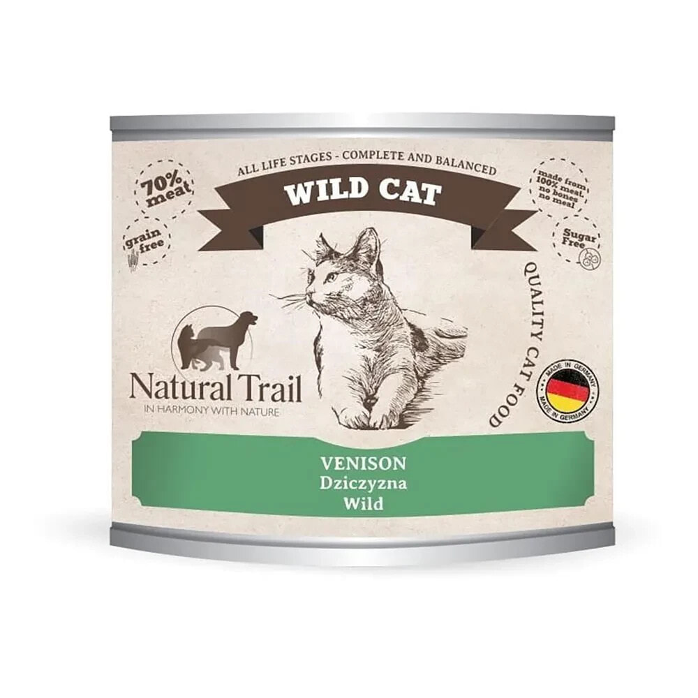 NATURAL TRAIL Wild venison wet cat food 200g