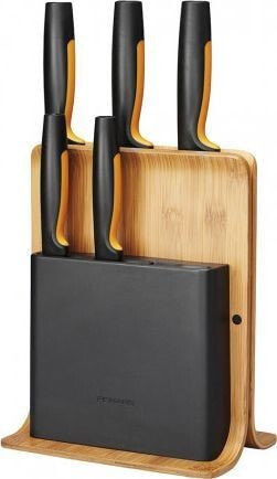 Fiskars Set of 5 knives in a bamboo block 1057552