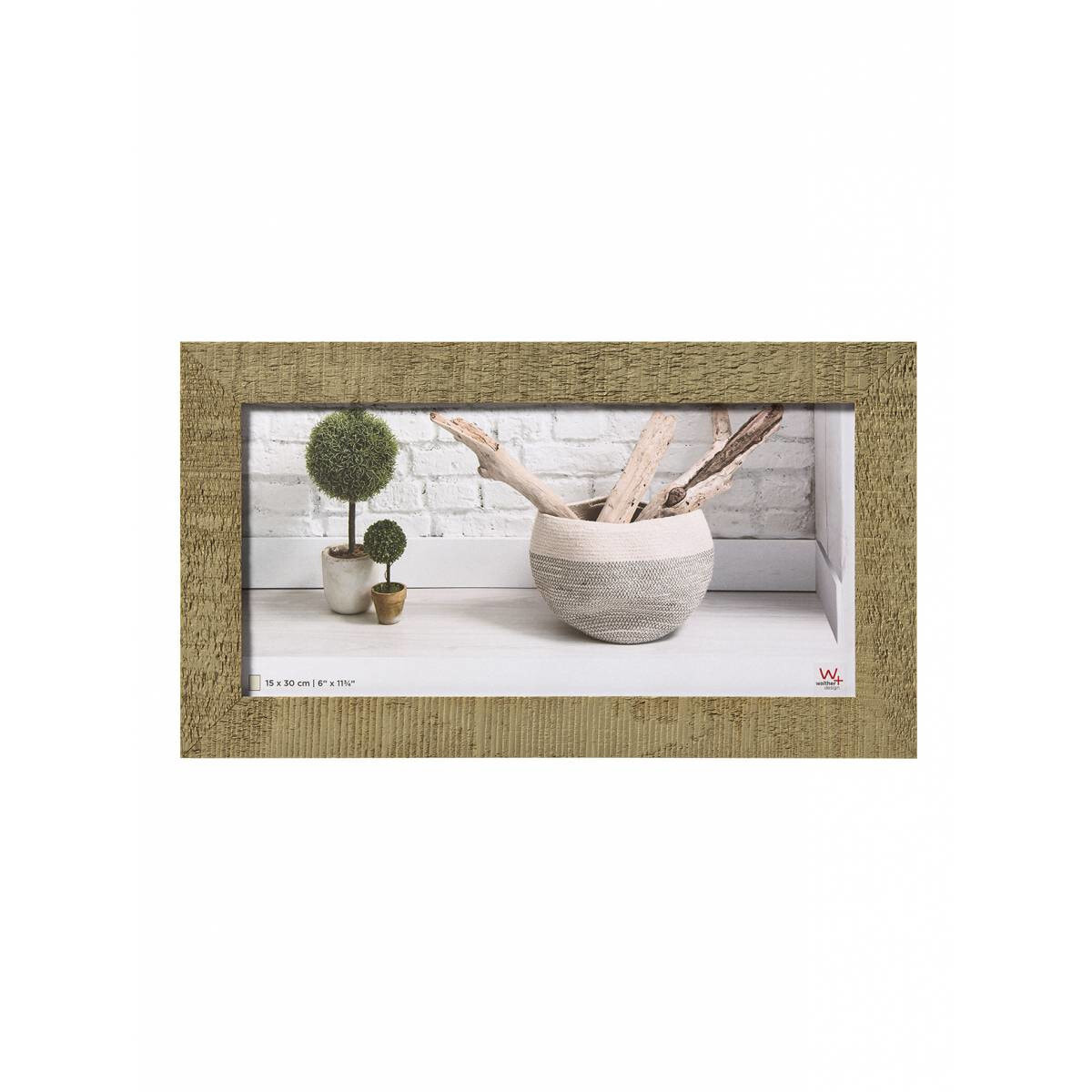 Walther HO153C - Wood - Beige - Brown - Single picture frame - Wall - 15 x 30 cm - Rectangular