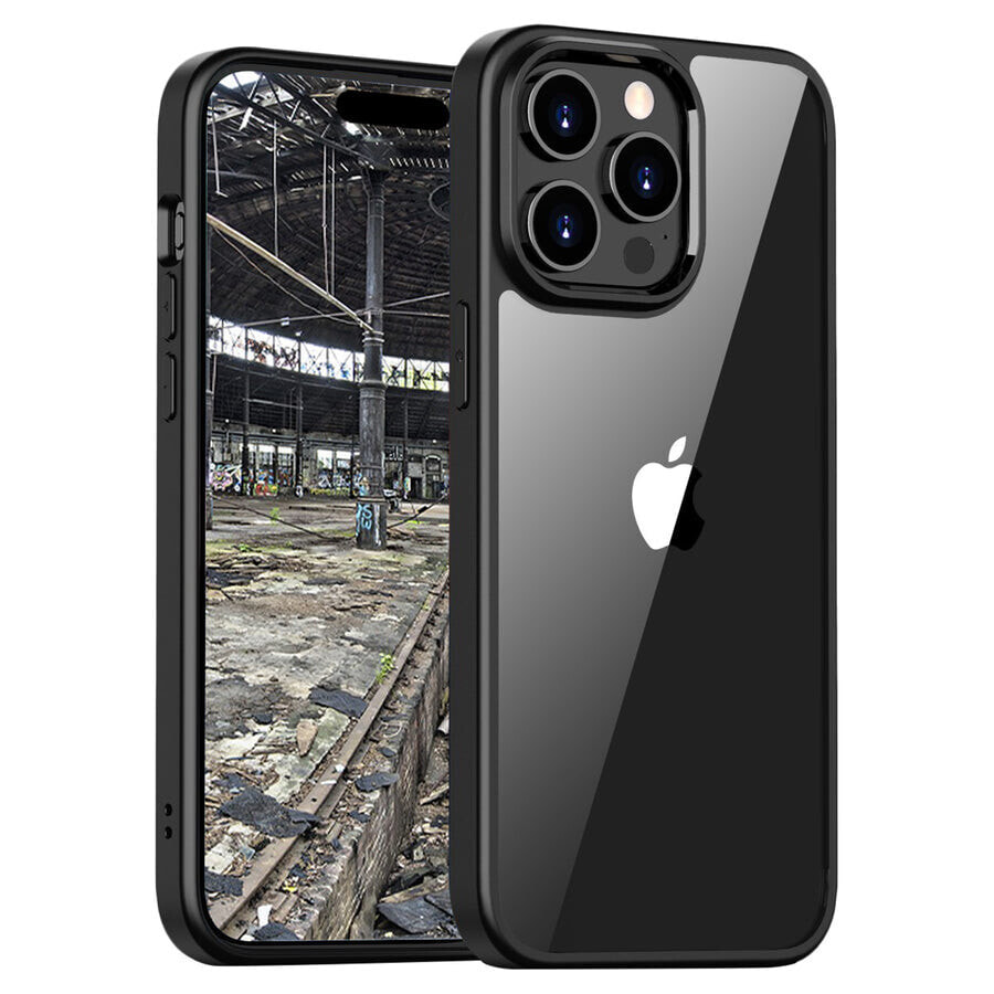 BackCase Pankow Hybrid| Apple iPhone 15 Pro Max| schwarz/transparent|