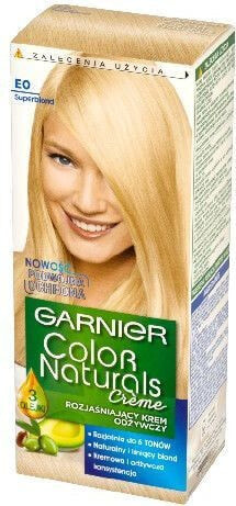 Garnier Color Naturals Creme E0 Насыщенная краска для волос, оттенок суперблонд - осветлитель