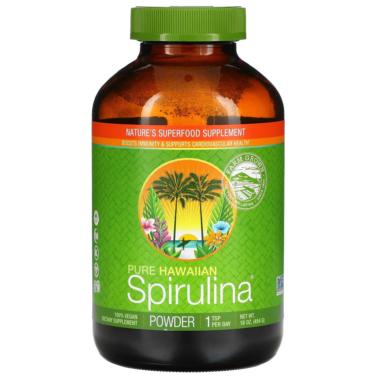 Нутрекс Хауайи, Pure Hawaiian Spirulina, порошок, 142 г (5 унций)